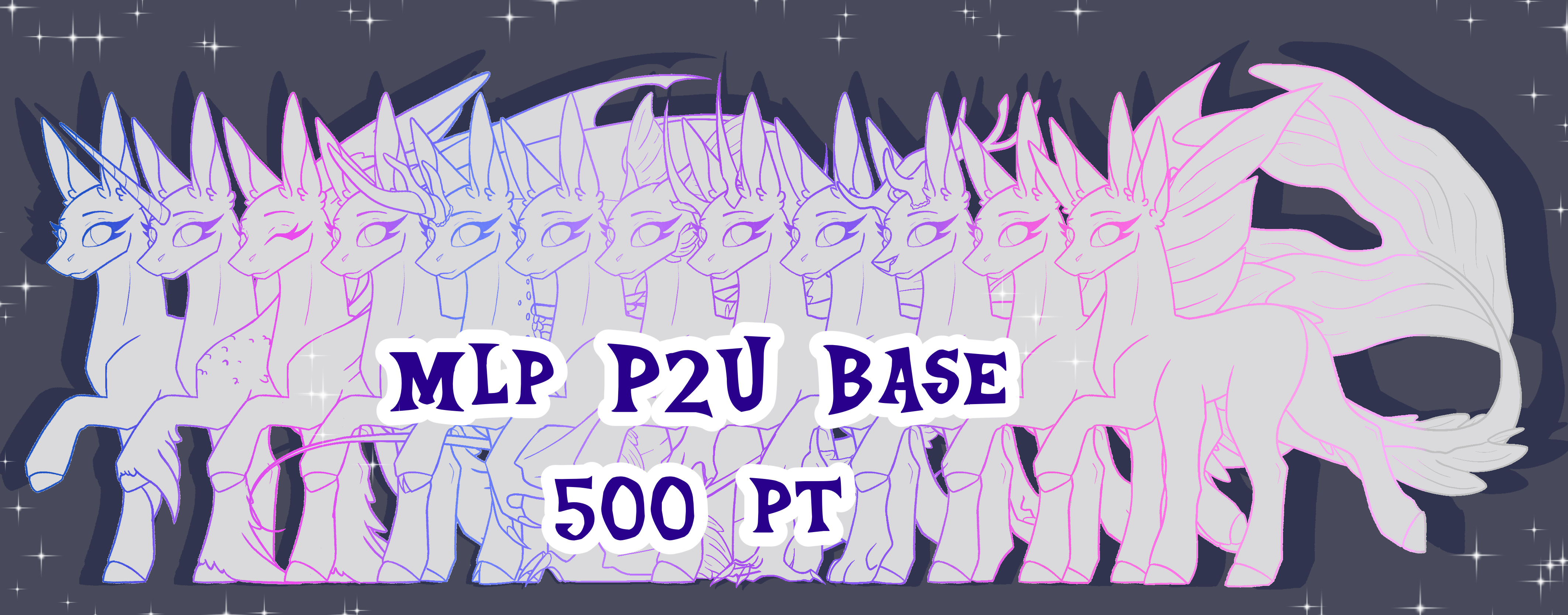 MLP P2U Base - 500pt by OnyxStreak on DeviantArt