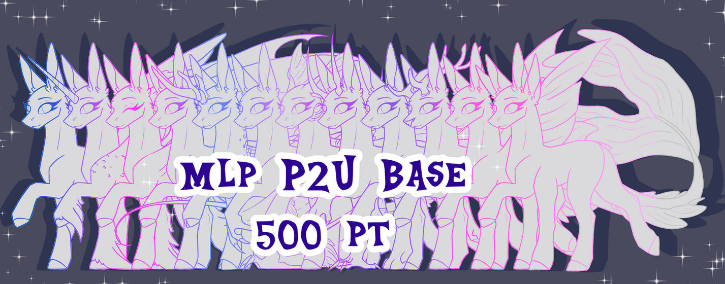 MLP P2U Base - 500pt by OnyxStreak on DeviantArt