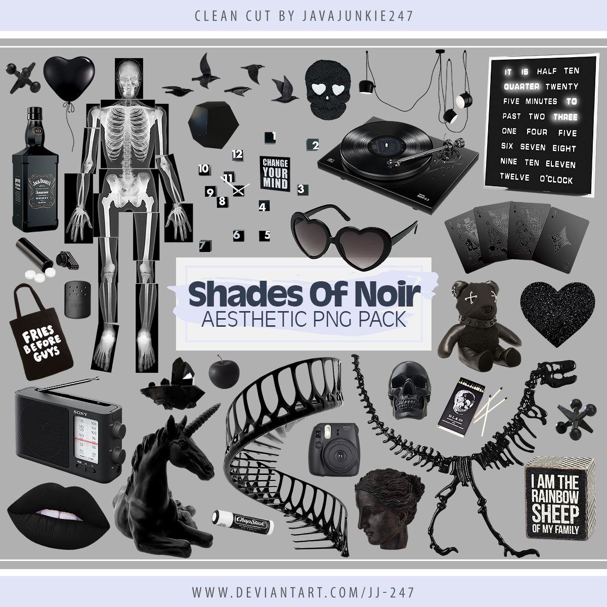 Shades Of Noir Aesthetic Png Pack By Jj 247 On Deviantart