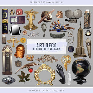 Art Deco Aesthetic PNG Pack