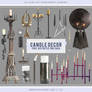 Free Candle Decor Aesthetic PNG Pack