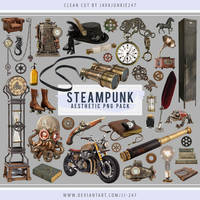 Steampunk Aesthetic PNG Pack