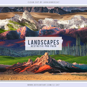 Landscapes Aesthetic PNG Pack