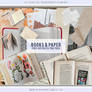 Free Books and Paper Aesthetic PNG Pack