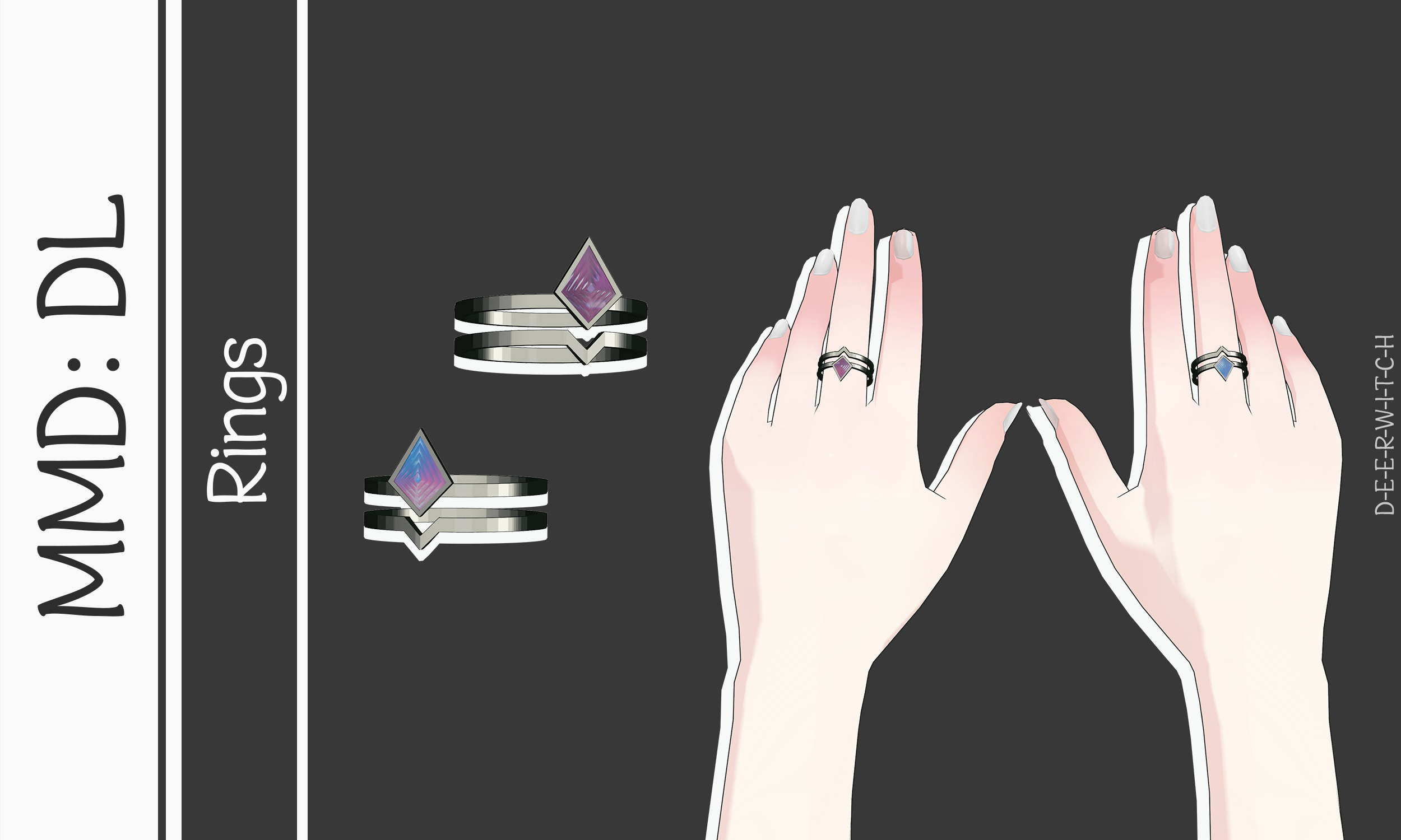 Mmd Vampire Rings |MMD||DL| Ring #2 by D-E-E-R-W-I-T-C-H on DeviantArt