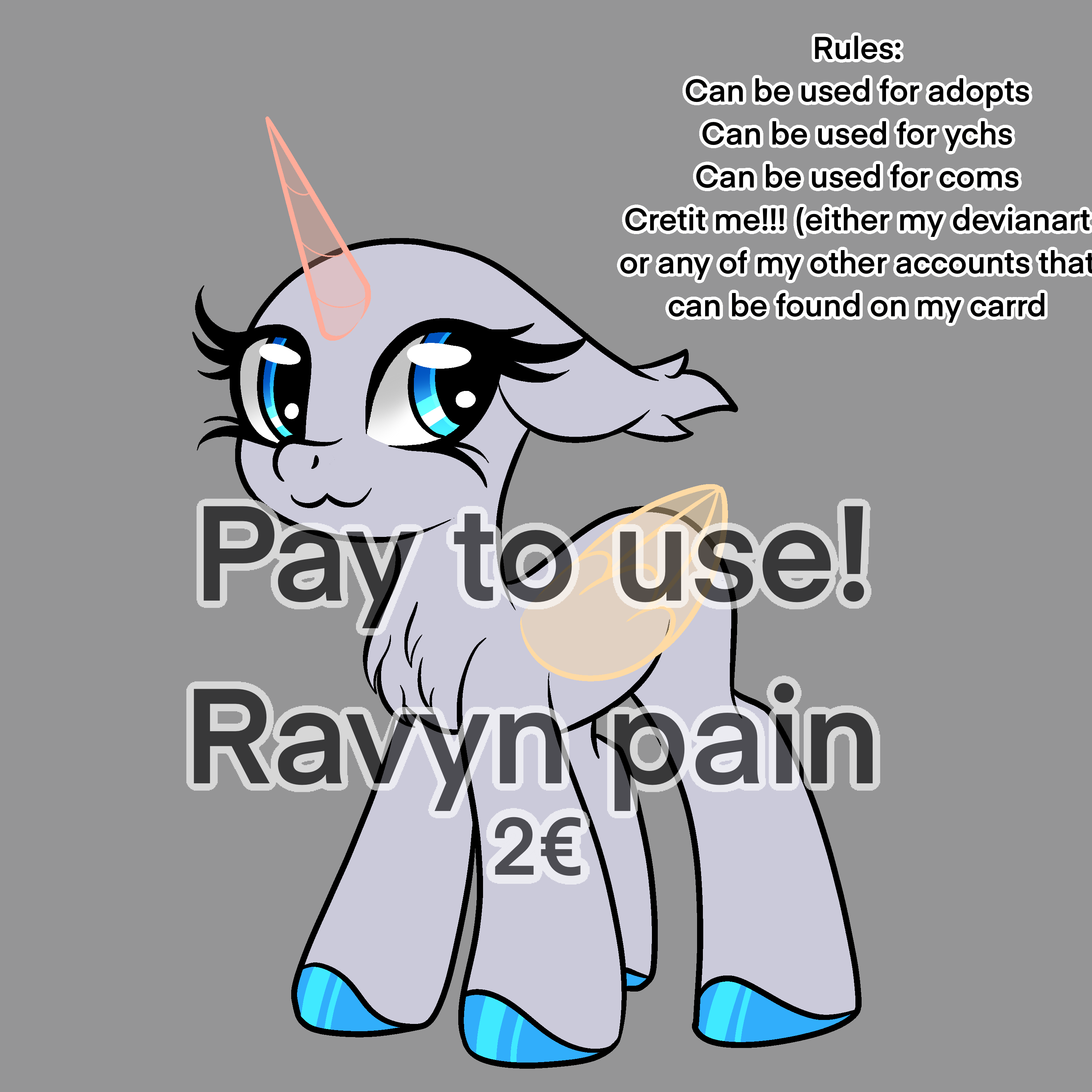 Mlp base p2u by RavynPain on DeviantArt