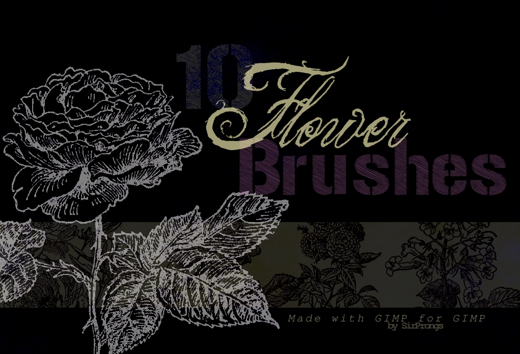 How To Do A Floral Pattern In Gimp / Gimp Flower Brushes By Gimpbrush