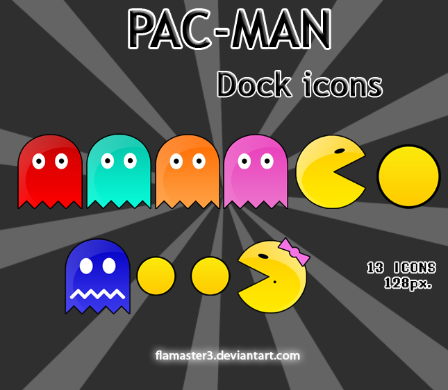 Pac-Man Dock Icons