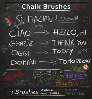 Chalk Brush for any situation  chalk and pastel