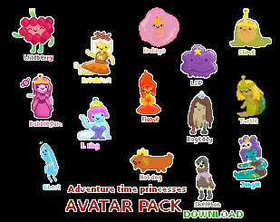 AT Princesses - FREE ANIMATED AVATAR PACK