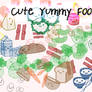 Cute Yummy Food Brushes