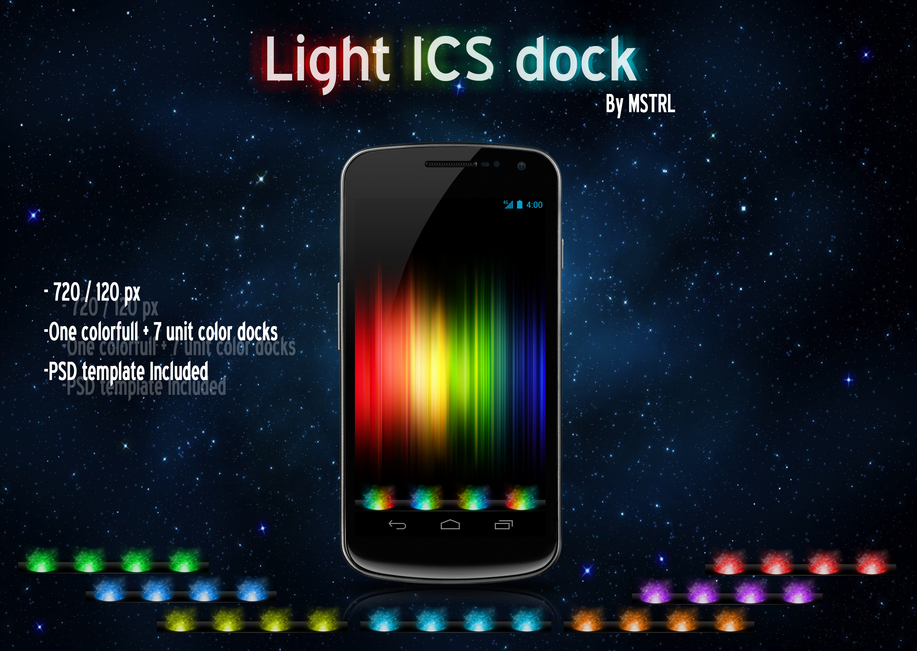 Light ICS dock ( 4 icons )