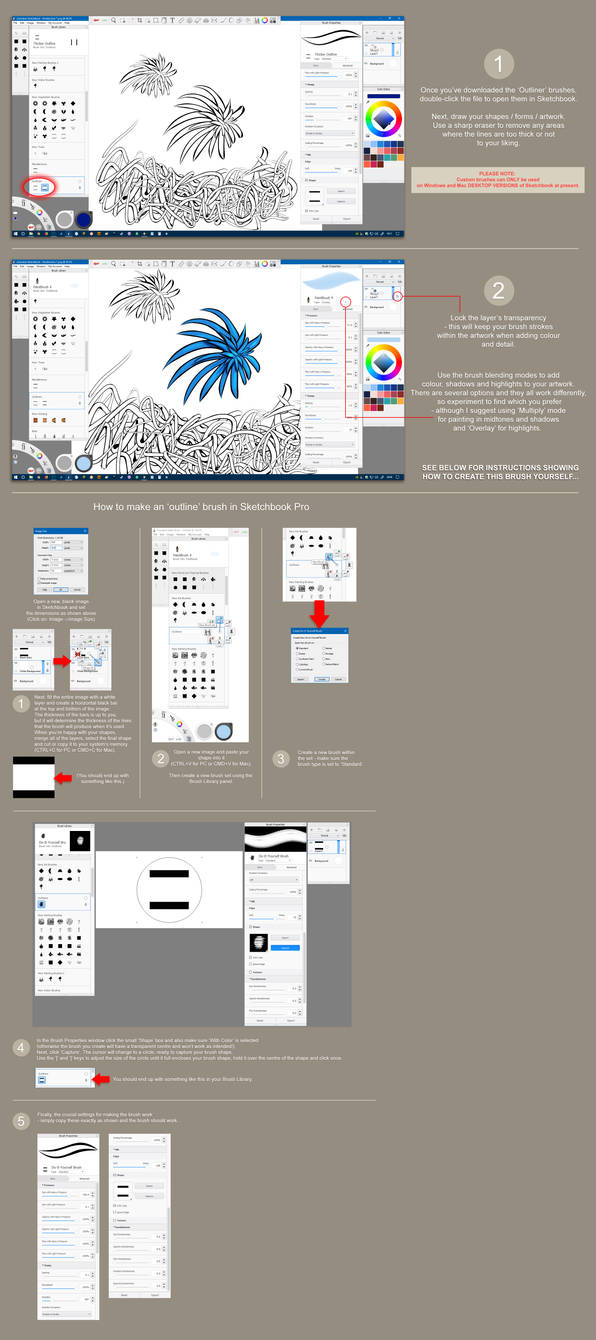 Sketchbook Pro Outline Brushes By Jasonheeley On Deviantart
