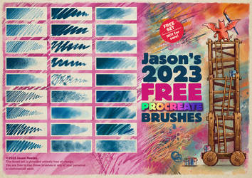 Jason's 2023 FREE Procreate Brushes