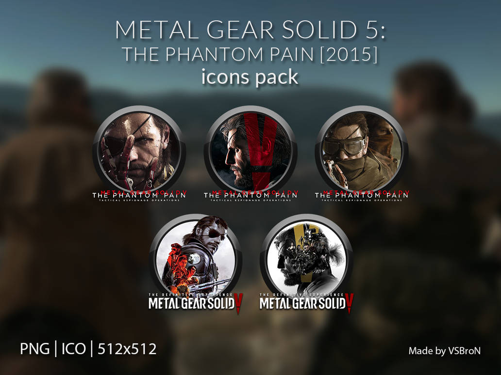 Metal gear solid 5 the phantom pain 2015 icons by vsbron on deviantart