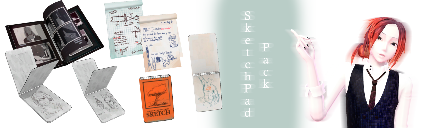 [MMD] SketchPad Pack DL by JoanAgnes on DeviantArt