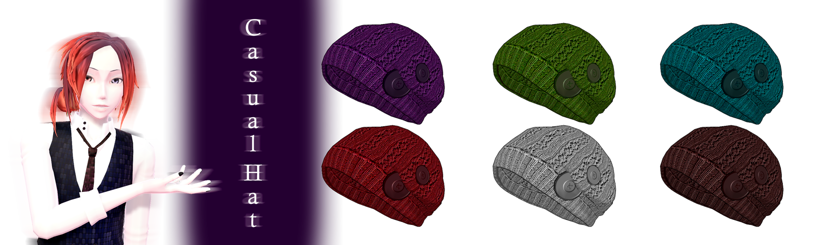 Mmd Casual Hat Dl By Joanagnes On Deviantart