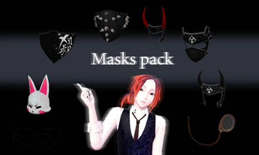 [MMD] Masks Pack - DL