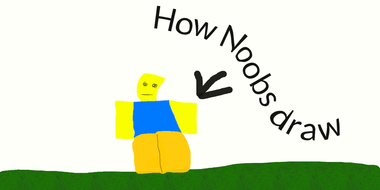 EASY How to Draw ROBLOX Noob 