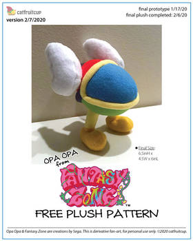 Pattern - Opa Opa (Fantasy Zone) Fanart Plush