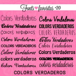 Pack de mis fonts favoritas