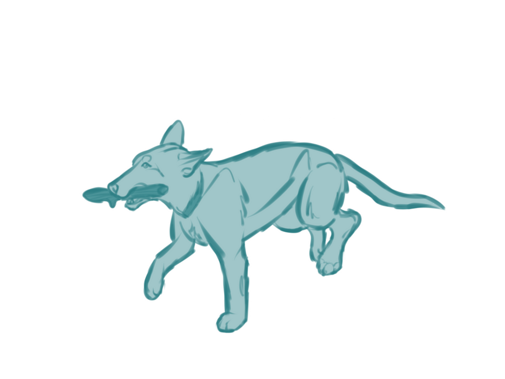 F2U Belgian Malinois Lineart by BluesDogs on DeviantArt