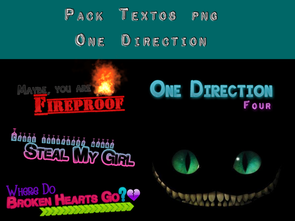 Textos png - One Direction