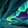 Lullaby of Ancient Giant Blue Ice [Synthography]