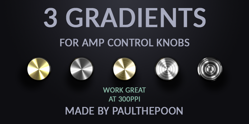 3 Amp Knob Gradients