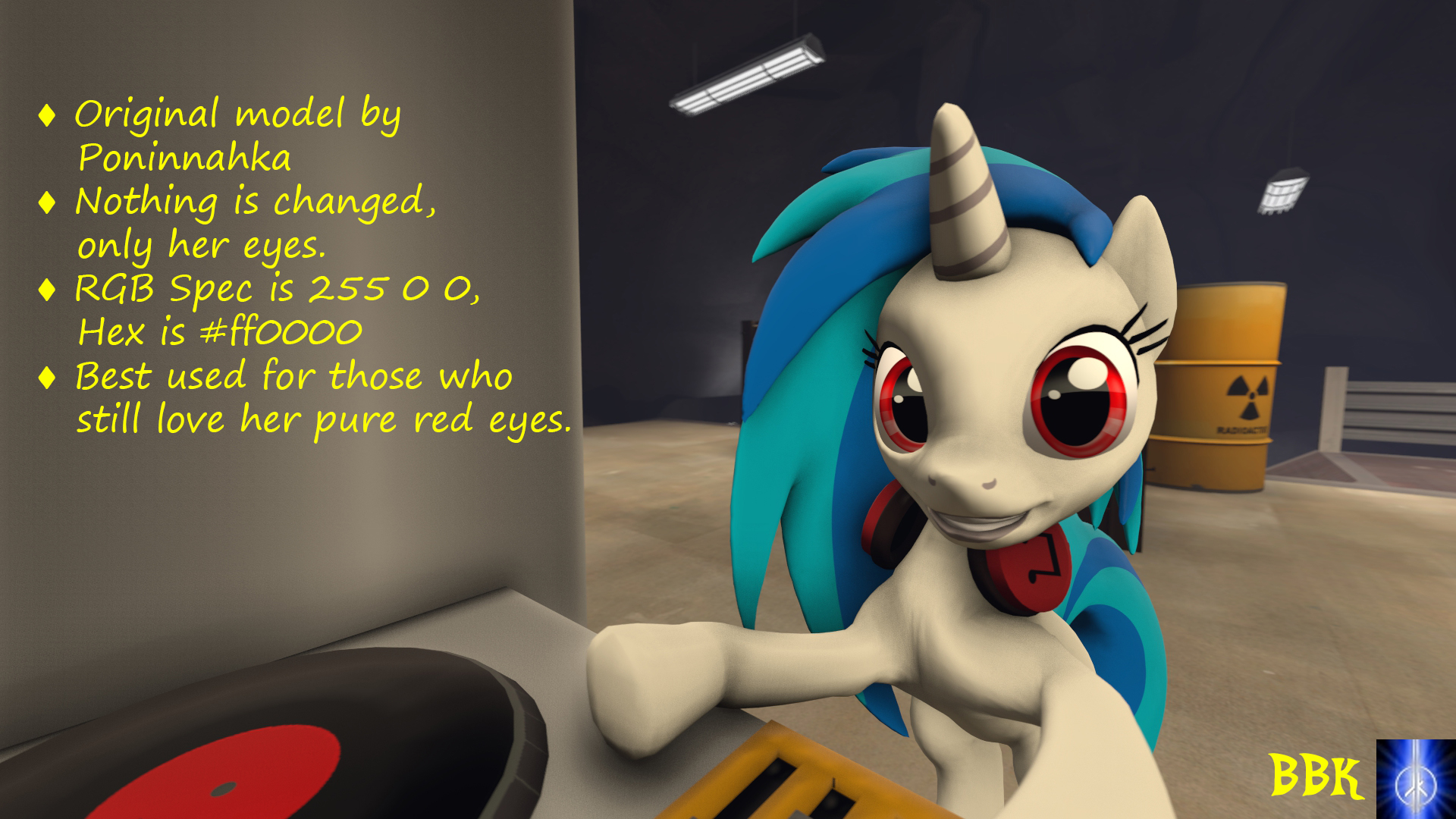 Dl Vinyl Scratch With Red Eyes By K On Deviantart