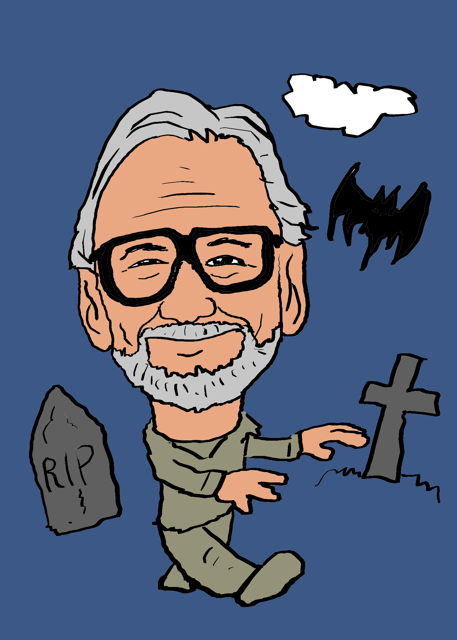 George A Romero by FSudol on DeviantArt