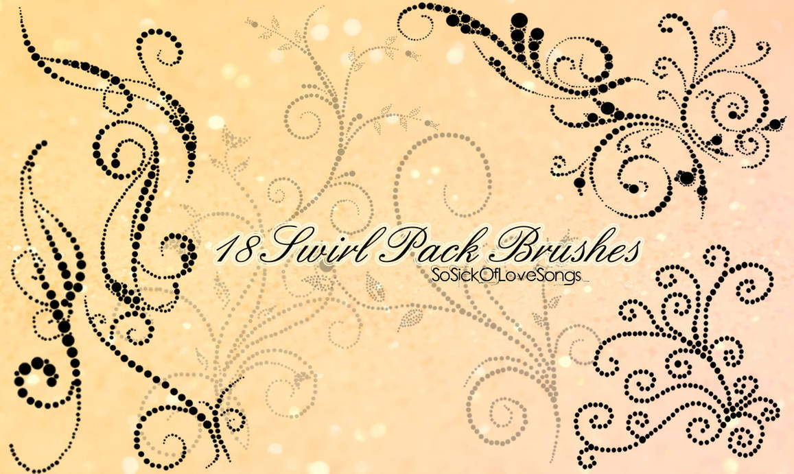 18 Pack Swirl Brushes by SoSickOfLoveSongs