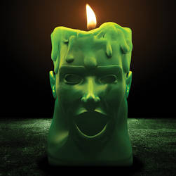 Green Man Candle