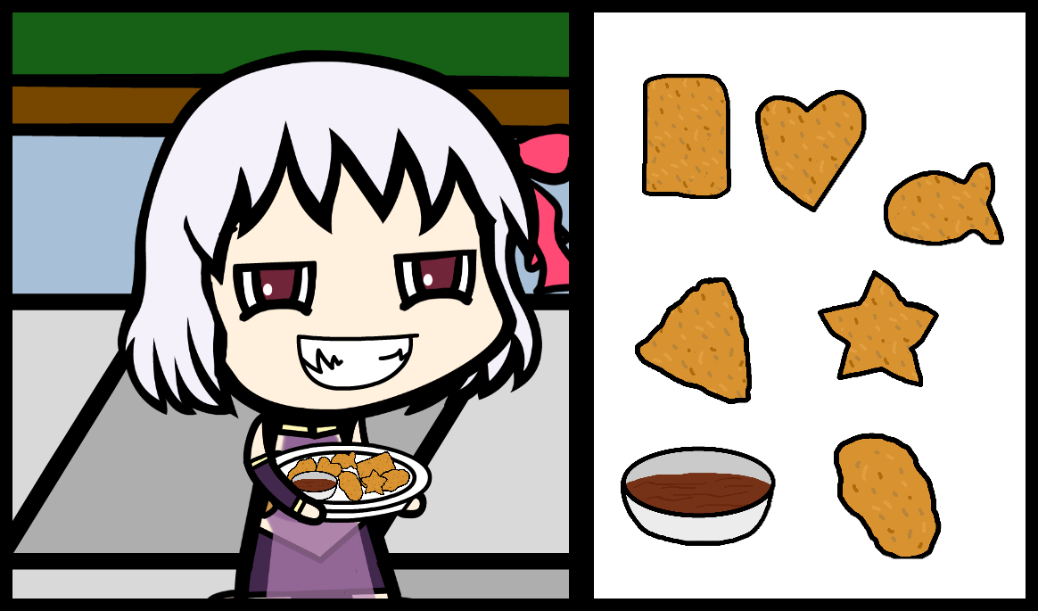 Walfas Custom Prop: Chicken Nuggets by Midian-P on DeviantArt