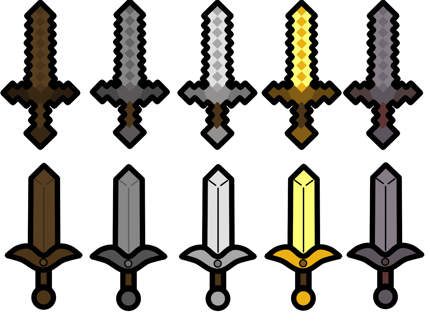 Walfas Custom Edit: MC Swords by Midian-P on DeviantArt