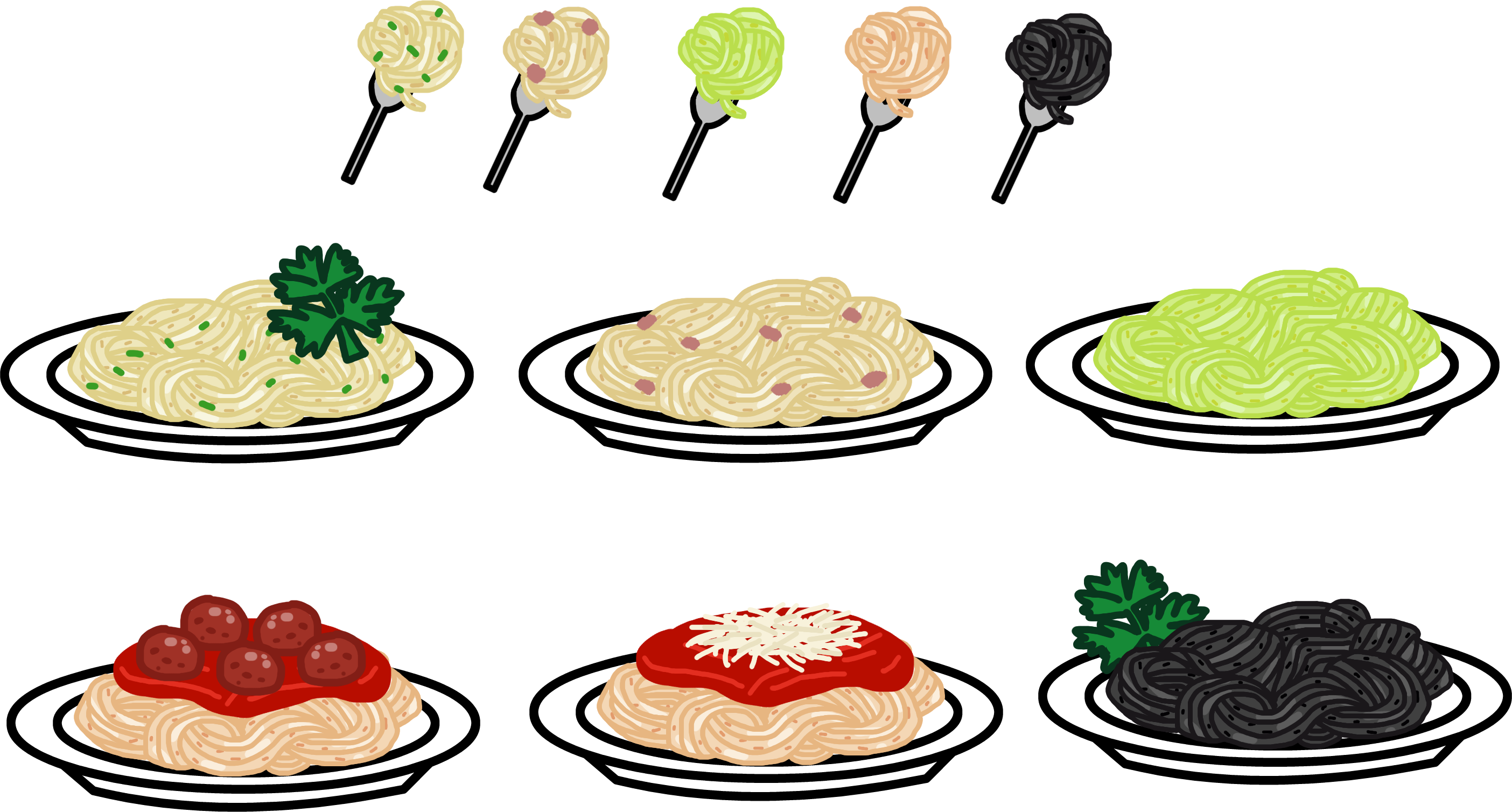 Walfas Custom Prop Pasta Noodle Set by MidianP on DeviantArt