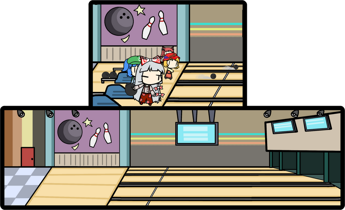 Walfas Custom Background: Bowling Alley Set by Midian-P on DeviantArt