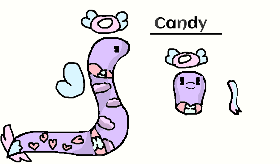 Candy the pastel snake by SolarMe on DeviantArt