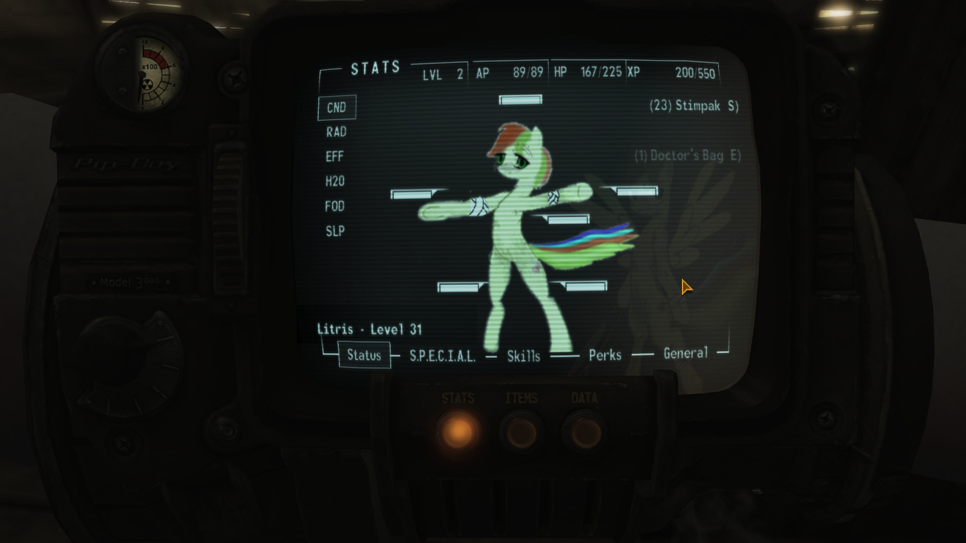 Fallout New Vegas pony mod(nexus) i did fix tail