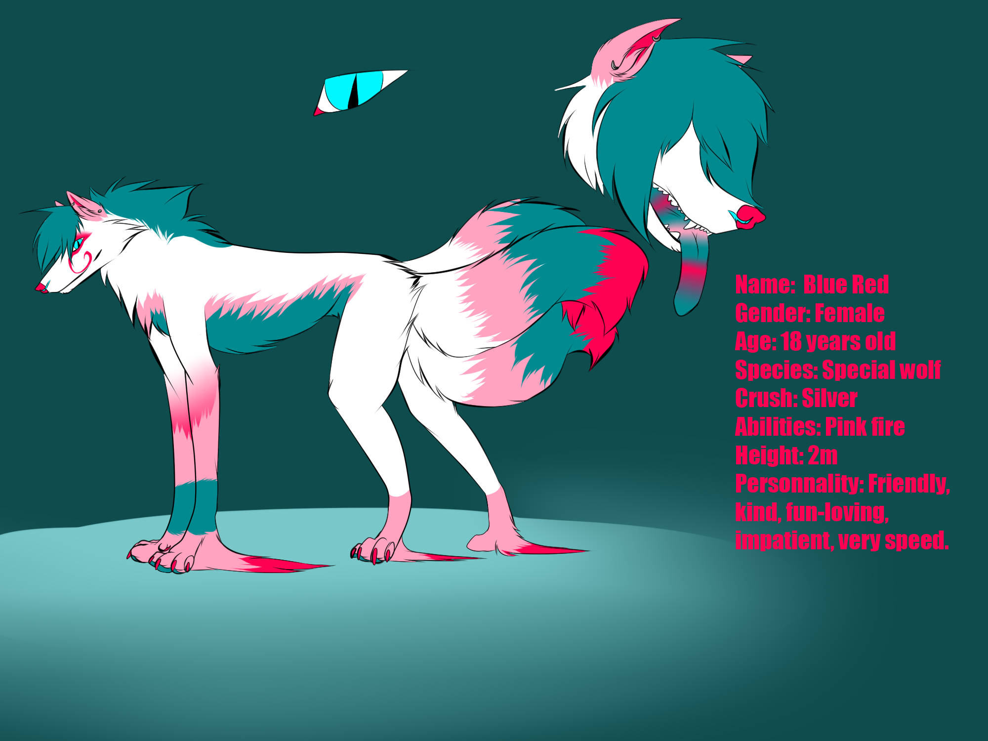 Blue ref sheet by LunaShadowsWolf on DeviantArt