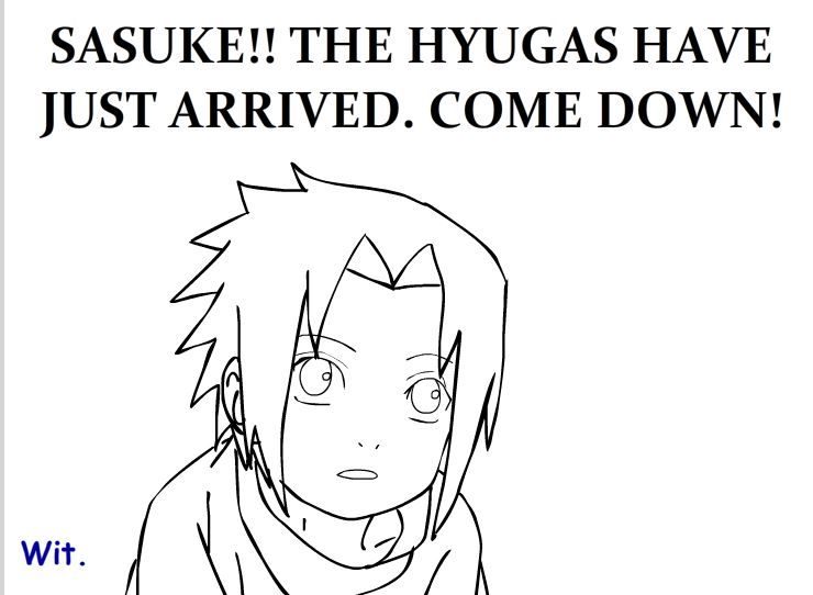 Sasuke is happy about Hinata's visit