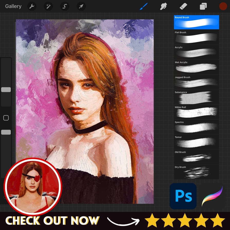 Free brushes for Photoshop and Procreate by artwithrod on DeviantArt