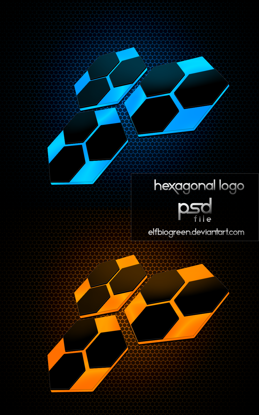 Hexagonal logo by elfbiogreen on DeviantArt