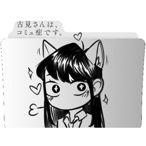 Komi Can't Communicate Folder Icons by theiconiclady on DeviantArt