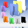 Color Folder Icons And PNGs MS