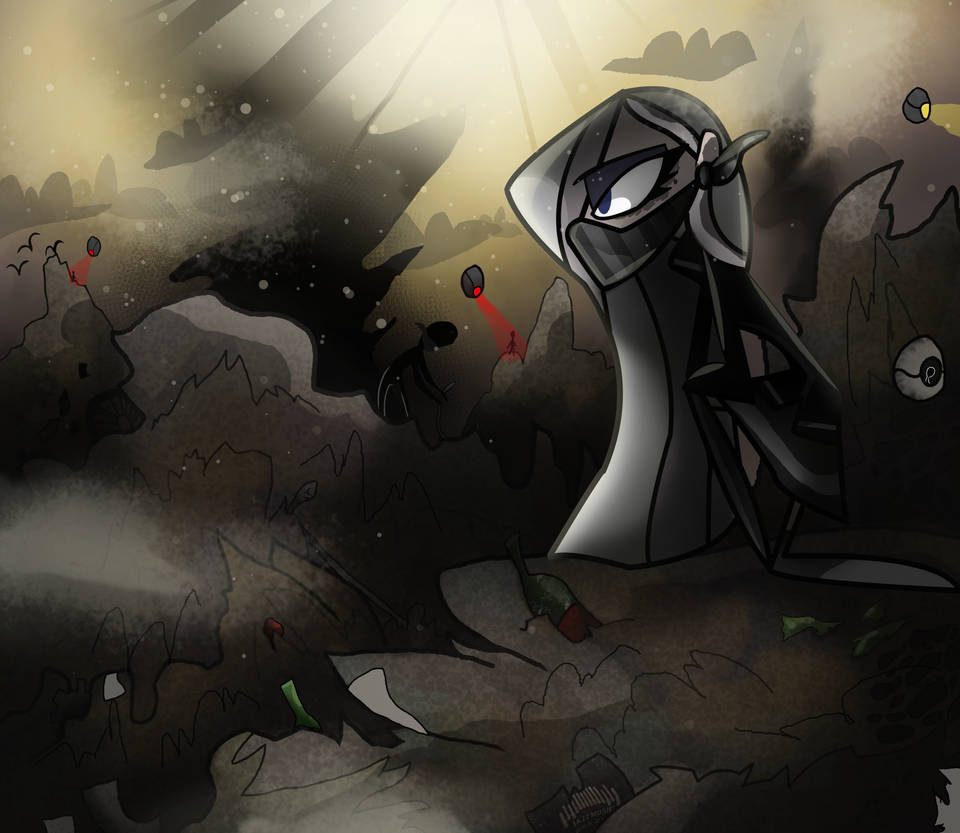 Eliza at the dump by VixartStudios on DeviantArt