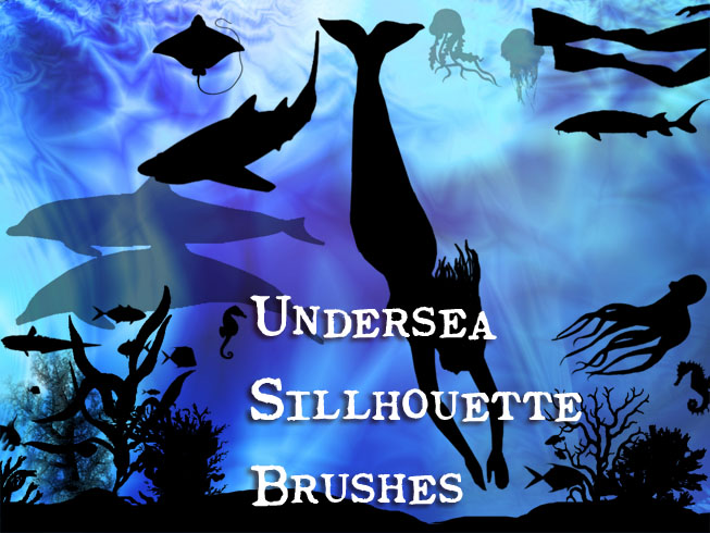 Undersea Sillhouette Brushes