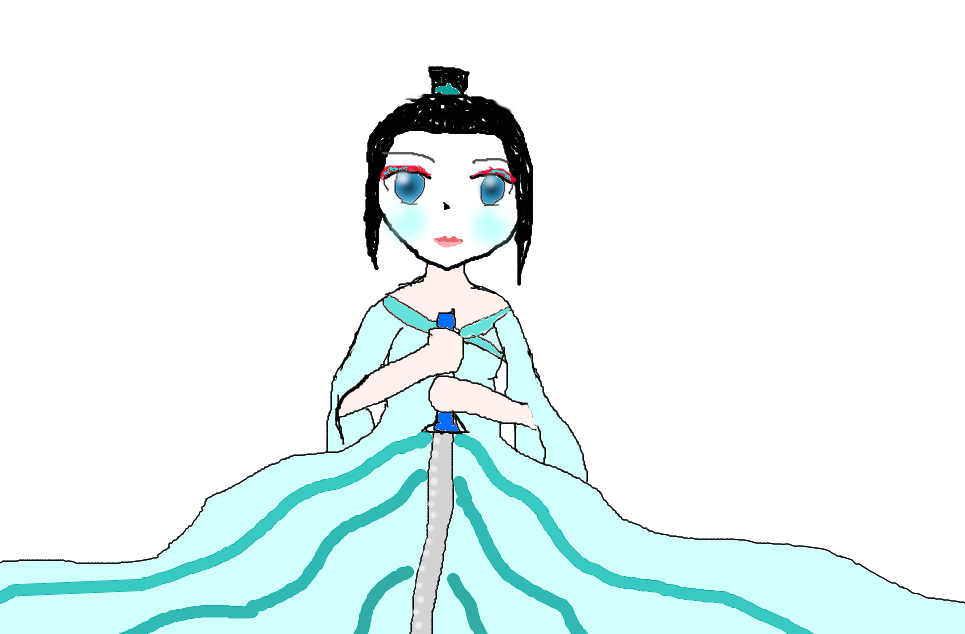 japanese lady of the lake by papercraftdragon on DeviantArt