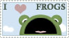 I LOVE FROGS Stamp