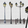 PNG STOCK SET: Street lamps